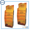 Supermarket retail display rack floor stand paper cardboard bread display stand